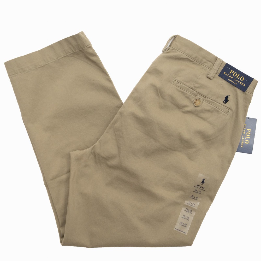 NWT Ralph Lauren Classic‎ Fit Khaki Pants Size 38x29
